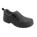 AVENGER Womens Composite Toe Waterproof Black Slip On Work Shoes (A7169) - Avenger Safety Footwear