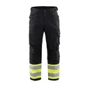 BLAKLADER 1697 Visibility Black/Yellow Hi-Vis Ripstop Pants (169713309933) - Blaklader