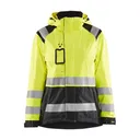 BLAKLADER Womens 4968 Hi-Viz Shell Yellow Hi-Viz/Black Jacket (496819873399) - Blaklader