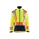 BLAKLADER Mens 4975 Hi-Viz Softshell Yellow Hi-Viz/Black Jacket (497525173399) - Blaklader