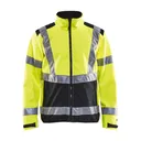 BLAKLADER Mens 4977 Hi-Vis Softshell Yellow Hi-Vis/Black Jacket (497725173399) - Blaklader