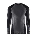 BLAKLADER Mens 4897 Warm Base Layer Gray/Black Top (489717329699) - Blaklader