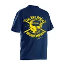BLAKLADER 9024 Navy Skull SS T-Shirt - Blaklader