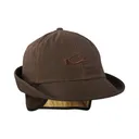 DRAKE Waxed Canvas Jones Brown Hat (DH7007-BRN) - Drake