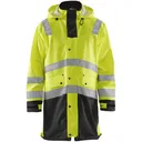 BLAKLADER Men's 4316 Yellow/Black Hi-Vis Rain Coat (431620033399) - Blaklader