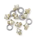 KORKERS 40 Threaded Gold Carbide Spikes with Washers (FA9030) - Korkers