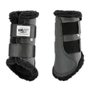 DRESSAGE SPORT BOOTS Glossy Black/Black Fleece Horse Glossy Boots (DSBPBB) - Dressage Sport Boots