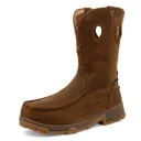 TWISTED X Men's 11in Pull On Distressed Saddle Work Boot (MXCNM01) - Twisted X