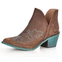 CORRAL Women's Cognac Embroidery Shoes (Q0099-LD) - Corral Boots