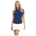IBKUL Women's Short Sleeve Zip Mock Neck (87000) - Ibkul