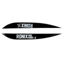 RONIX 0.8in Free Agent Fiberglass 2-Pack Black Surf Fin (219170) - Ronix