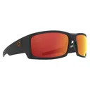 SPY General Dale Jr Matte Black/ Happy Gray Green With Orange Spectra Mirror Sunglasses (1800000000005) - Spy