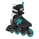 K2 SKATE Women's Kinetic 80 Black and Turquoise Inline Skates (I220200801) - K2 Skates