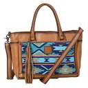 STS Mojave Sky Multi-Blue Aztec Satchel (STS31840) - Sts