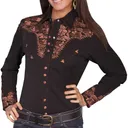 SCULLY Womens Western Apparel Long Sleeve Shirt - Scully