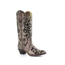 CORRAL Ashley Flowered Embroidery Brown Boot (A3569-LD) - Corral