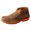 TWISTED X Men's Work Chukka Steel Toe Bomber/Neon Orange Driving Moc (MDMST04) - Twisted X