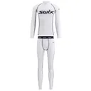 SWIX Mens RaceX Bodywear Halfzip Bright White Size XL Shirt And SWIX Mens RaceX Bodywear Pants Bright White Size XL - Swix