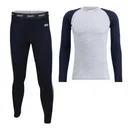 SWIX Men's RaceX Gray Melange XL Bodywear LS Shirt and SWIX Men's RaceX Gray Melange XL Bodywear Pants - Swix