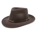 STETSON Cruiser Crushable Wool Felt Fedora Hat (TWCRUR) - Stetson