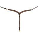 MARTIN SADDLERY 1.75in Chocolate Roughout Breast Collar (BC134CHRO) - Martin Saddlery