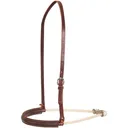 MARTIN SADDLERY Single Rope Chocolate Noseband with Harness Cover (NB100CH2) - Martin Saddlery