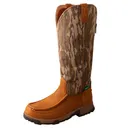 TWISTED X Men's 17in Snake Mossy Oak Bottomland Camo and Brown Boot (MXCBWS1) - Twisted X