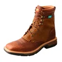 TWISTED X Men's 8in CellStretch Lacer Distressed Saddle and Cognac Boot (MXLW001) - Twisted X