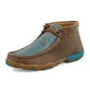 TWISTED X Women's Chukka Bomber and Turquoise Driving Moc (WDM0148) - Twisted X