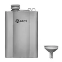 GRITR Titanium Hip Flask 6 fl oz/180 ml w/ Filler Funnel for Men & Women - GRITR