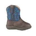 ROPER Infants Brown Vamp with Navy Faux Leather Shaft Blaze Western Boot (09-016-0191-2785-BR) - Roper