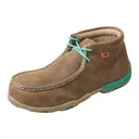TWISTED X Womens Work Driving Moc Bomber/Turquoise Casual Shoe (WDMAL01) - Twisted X