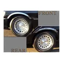 QAA Fits Lincoln Town Car 1998-2002 4 piece Molded Stainless Steel Wheel Well Fender Trim Molding (WZ38680) - Qaa