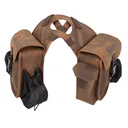 CASHEL COMPANY Horn Saddle Bag with Distressed Leather (SB-DL-HB-S) - Cashel Company