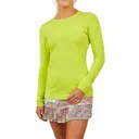 SOFIBELLA Women's UV Colors Long Sleeve Tennis Shirt (7013) - Sofibella