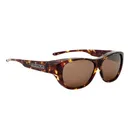 JONATHAN PAUL Allure Tortoise/Amber Lens Fitover Sunglasses (1092827) - Jonathan Paul