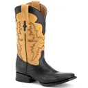 FERRINI Men's Nash Ostrich Leg S-Toe Boots - Ferrini