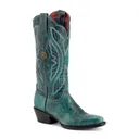 FERRINI Women's Twilight V-Toe Teal Boots (8106143) - Ferrini