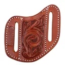 MARTIN SADDLERY Canted Pancake Small With Floral Tooling Knife Sheath (KSCABAFFS) - Martin Saddlery