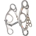 CLASSIC EQUINE Sherry Cervi Diamond Shank Gag Barrel Bit with Twisted Wire (BBIT4SSG21SS) - Classic Equine