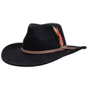 OUTBACK TRADING Cooper River Wool Hat (1391-BLK) - Outback Trading