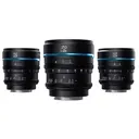 SIRUI Nightwalker Series 24/35/55mm Black T1.2 Cine Lens Set - Sirui