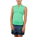 SOFIBELLA Women's Golf Colors Zip Sleeveless Top (9009) - Sofibella
