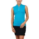 SOFIBELLA Women's Golf Colors Zip Sleeveless Top (9009) - Sofibella