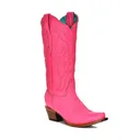 CORRAL Women's Fuchsia Embroidery Snip Toe Western Boots (Z5138) - Corral