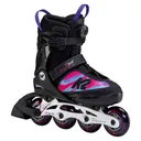 K2 SKATES Youth Charm BOA ALU Purple/Swirl Adjustable Inline Skates (I210200401) - K2 Skates