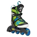 K2 SKATES Youth Raider Beam Green/Blue Adjustable Inline Skates (I230200601) - K2 Skates