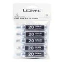 LEZYNE 20g Threaded CO2 Bicycle Tire Inflation Cartridges, 5-Pack (1-C2-CRTDG-V120P5) - Lezyne