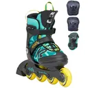 K2 Girls Marlee Pro Pack Green/Yellow Skates (I230200901) - K2 Skates