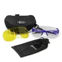GRITR Shooting Safety Glasses w/ Interchangeable Lenses & Eva Case - Gritr